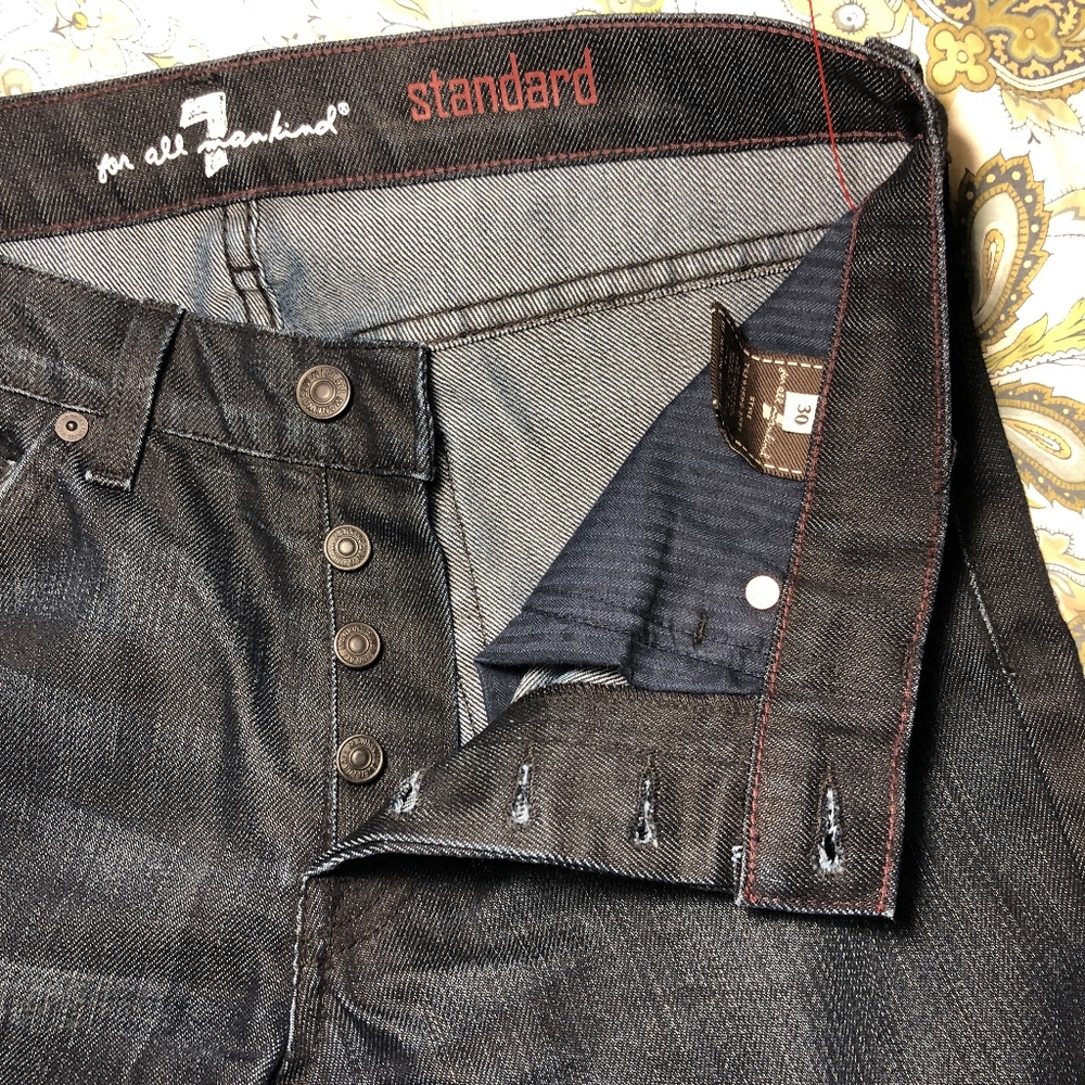 7 for all mankind GUC Size 30 Button fly - Picture 3 of 6